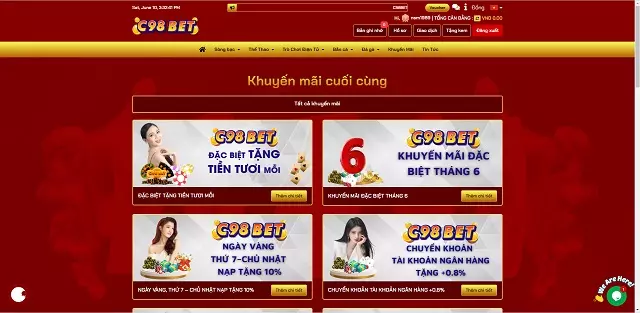 Khuyến mãi thành viên của C98 Bet