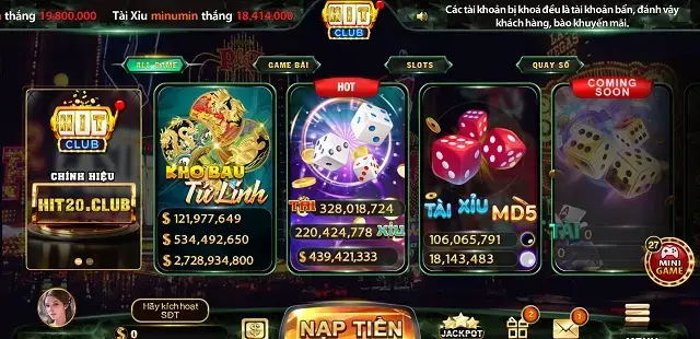 Hit20 Club bản chơi web